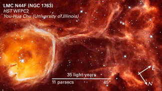 H II Region in LMC called N44F