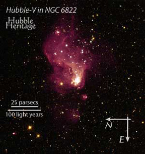 Hubble-V in NGC 6822