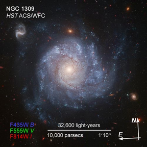Spiral Galaxy NGC 1309