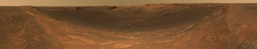Mosaic image of Endurance Crater