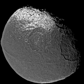 Saturn's Moon Iapetus Shows Huge Equatorial Bulge