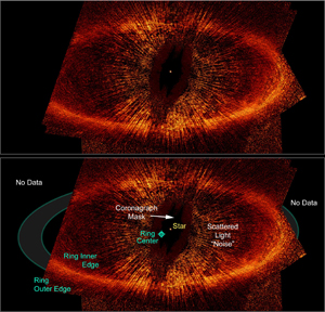 Ring of Debris Around Star Fomalhaut (HD 216956)