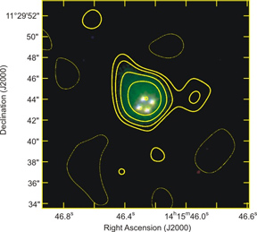 "Cloverleaf" Galaxy with Most Distant Probable Star Formation